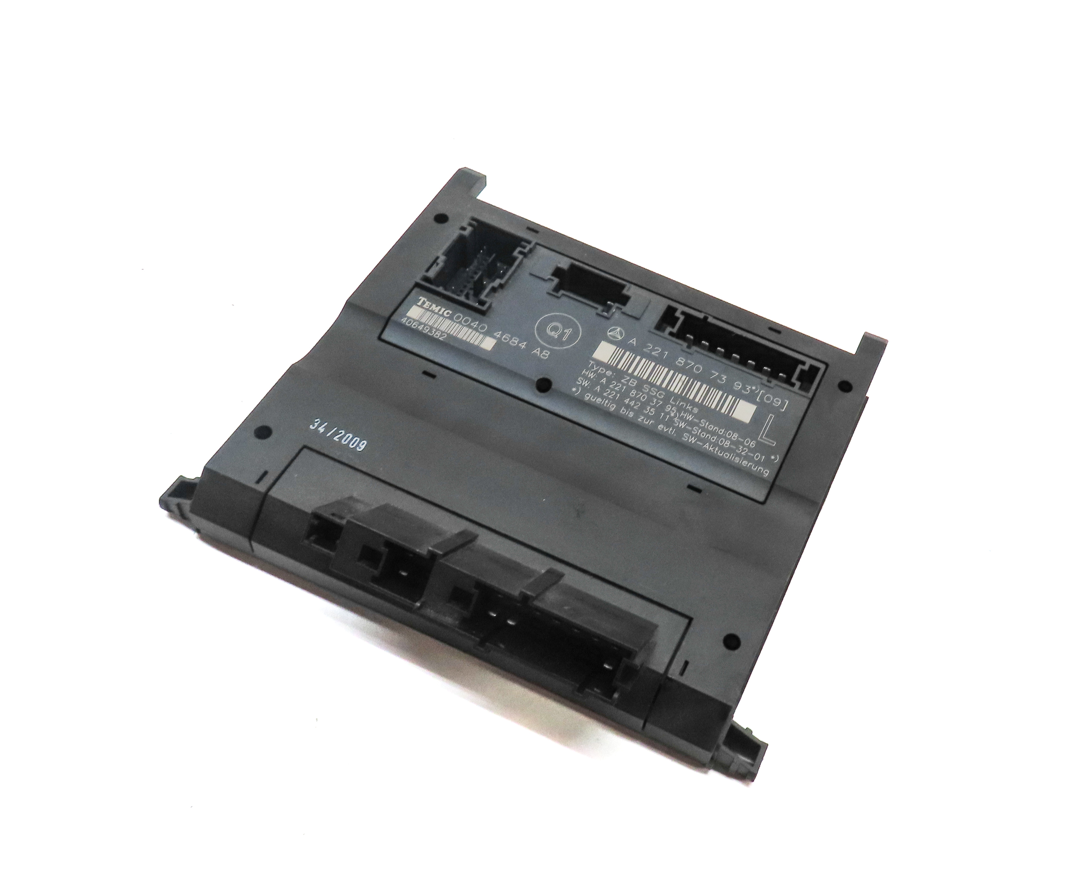 2010 MERCEDES S400 (W221) FRONT LEFT DRIVER SEAT CONTOUR CONTROL MODULE — exact item pictured